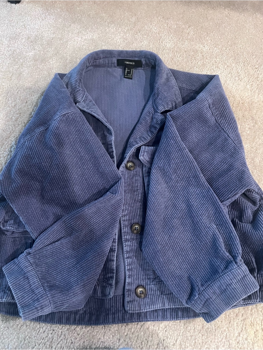 F21 corduroy jacket